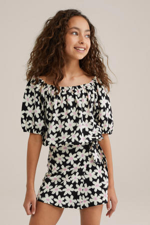 cropped top zwart