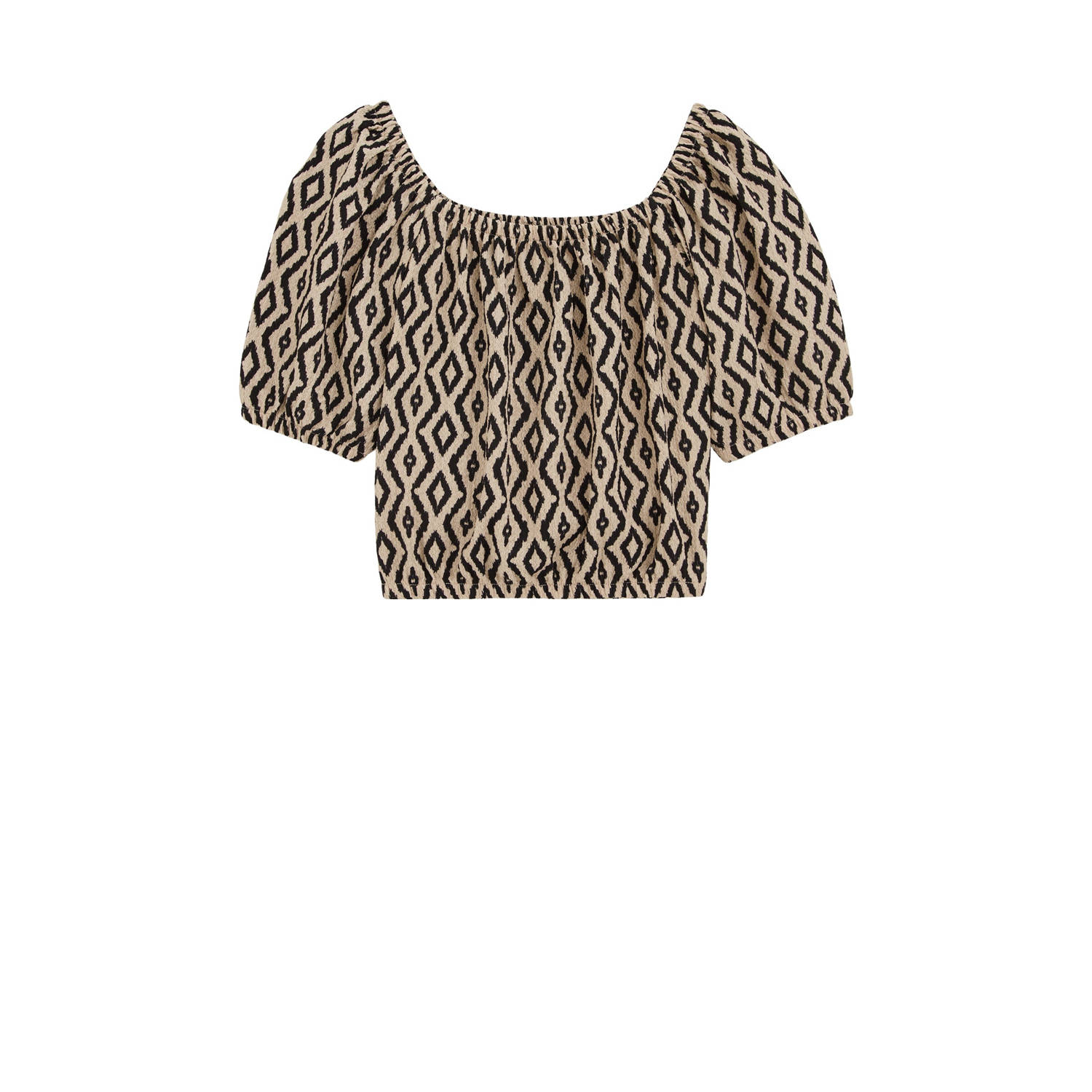 WE Fashion cropped top beige