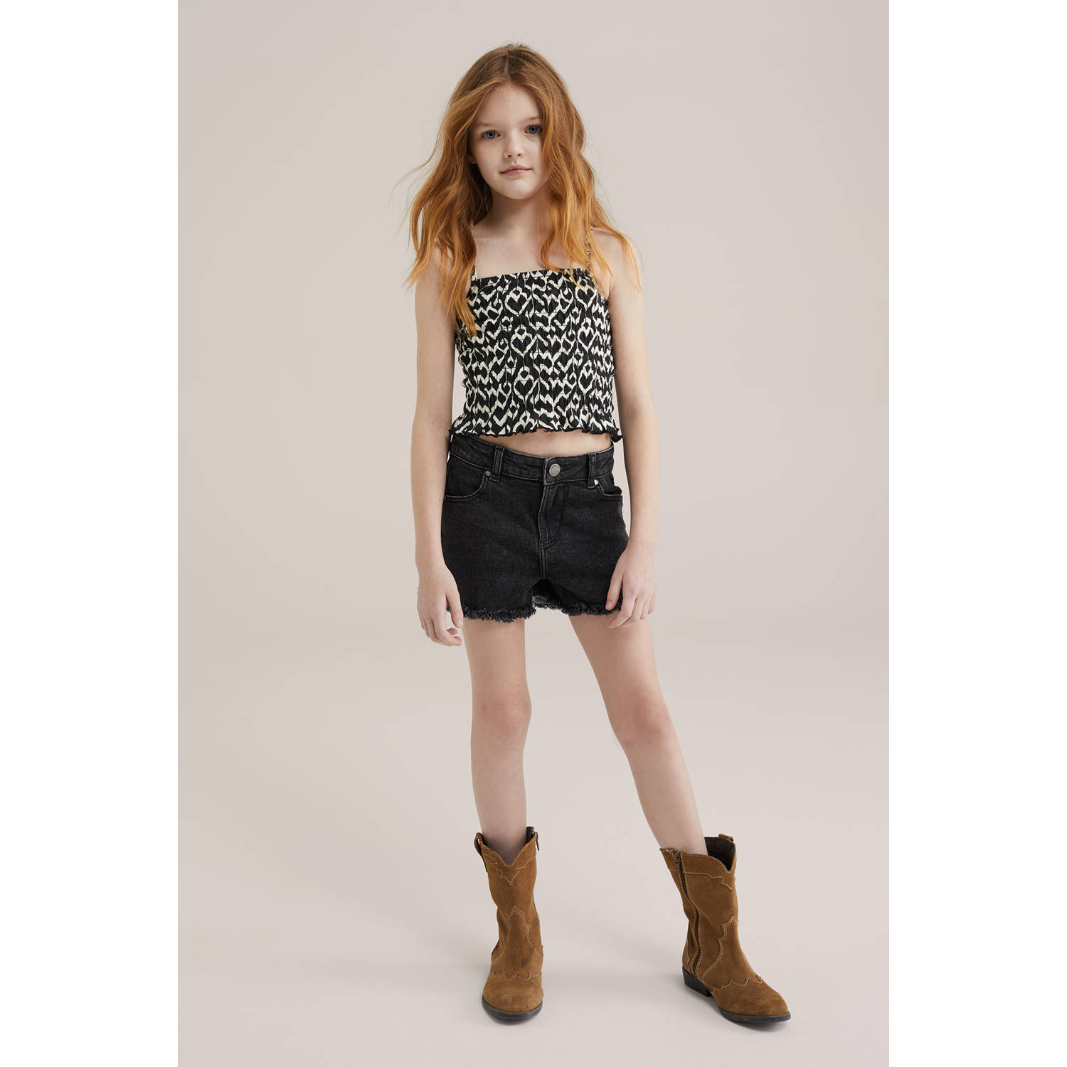 WE Fashion cropped top zwart