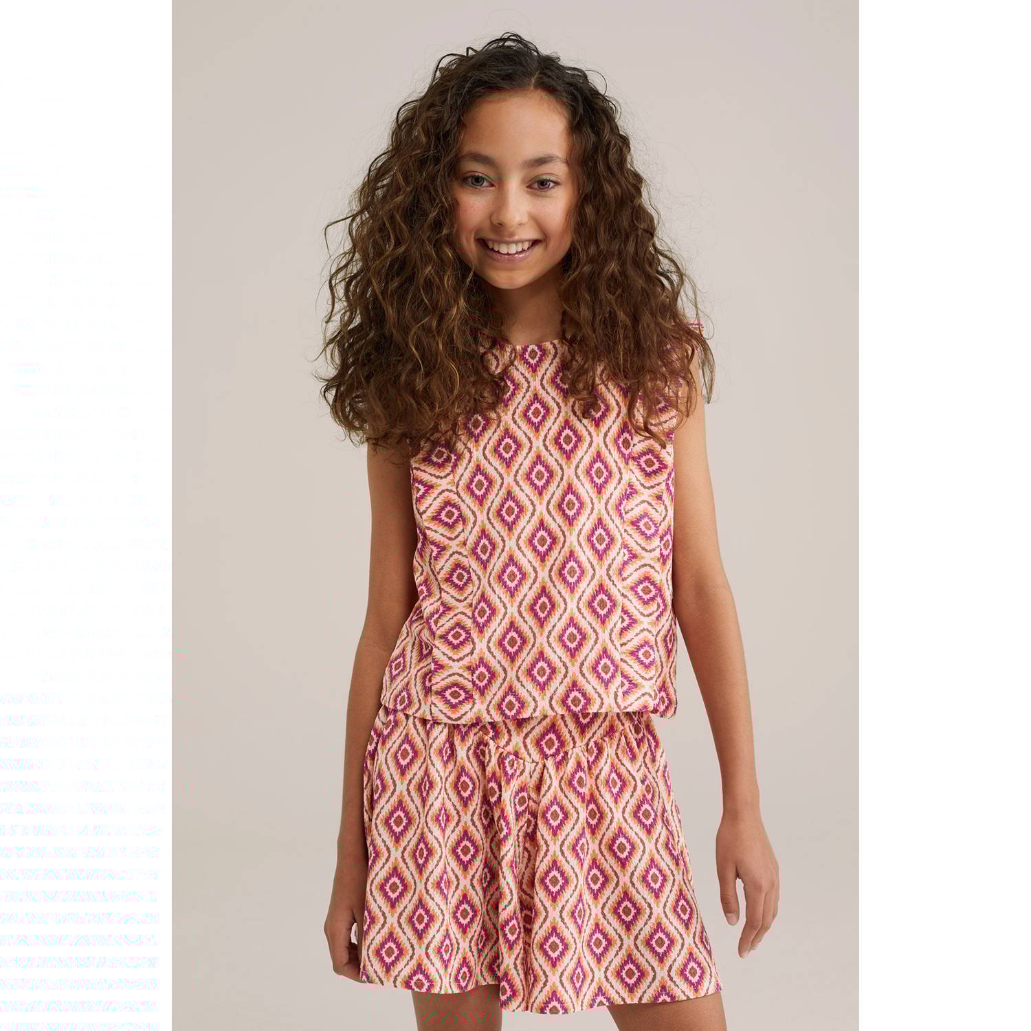 WE Fashion mouwloze top roze