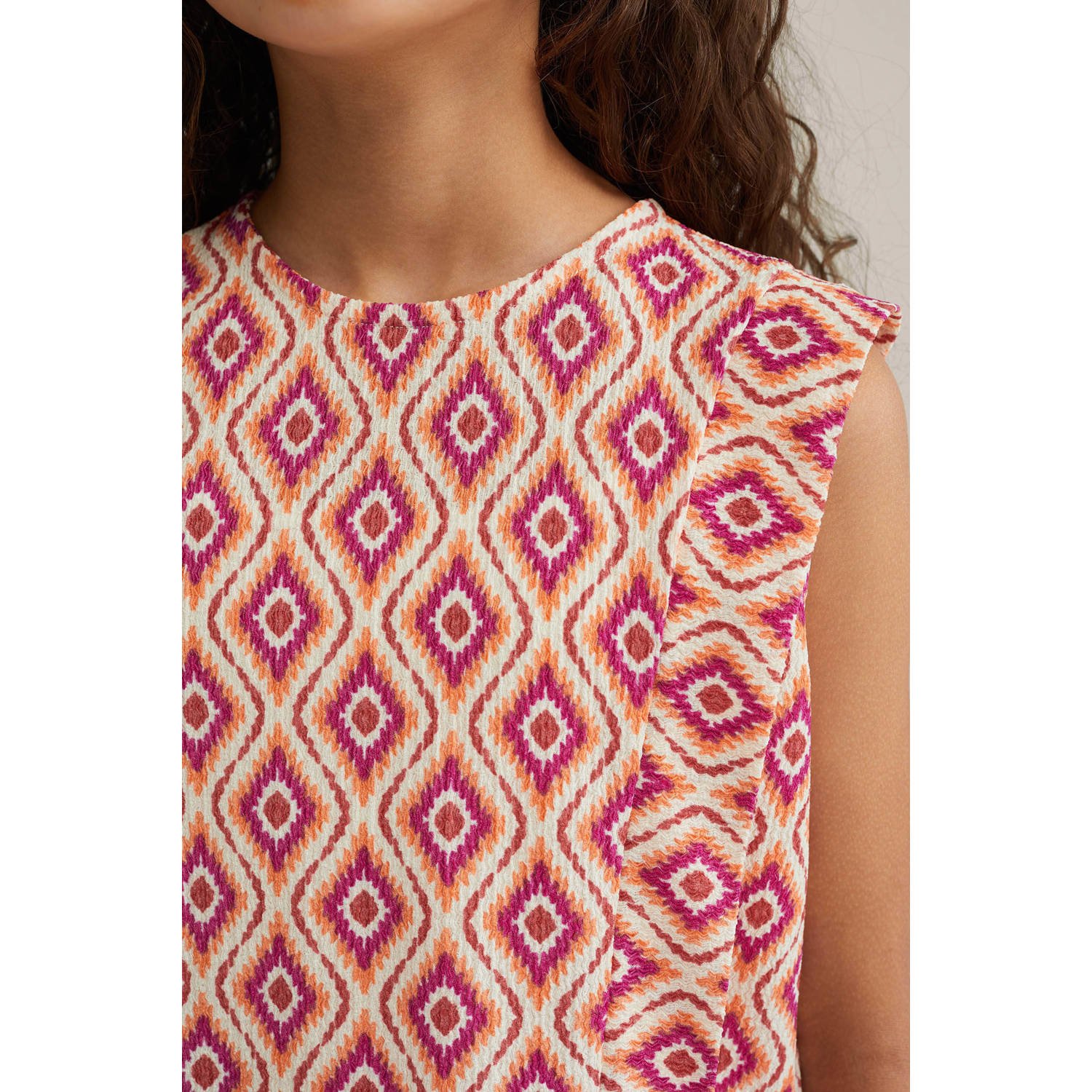 WE Fashion mouwloze top roze