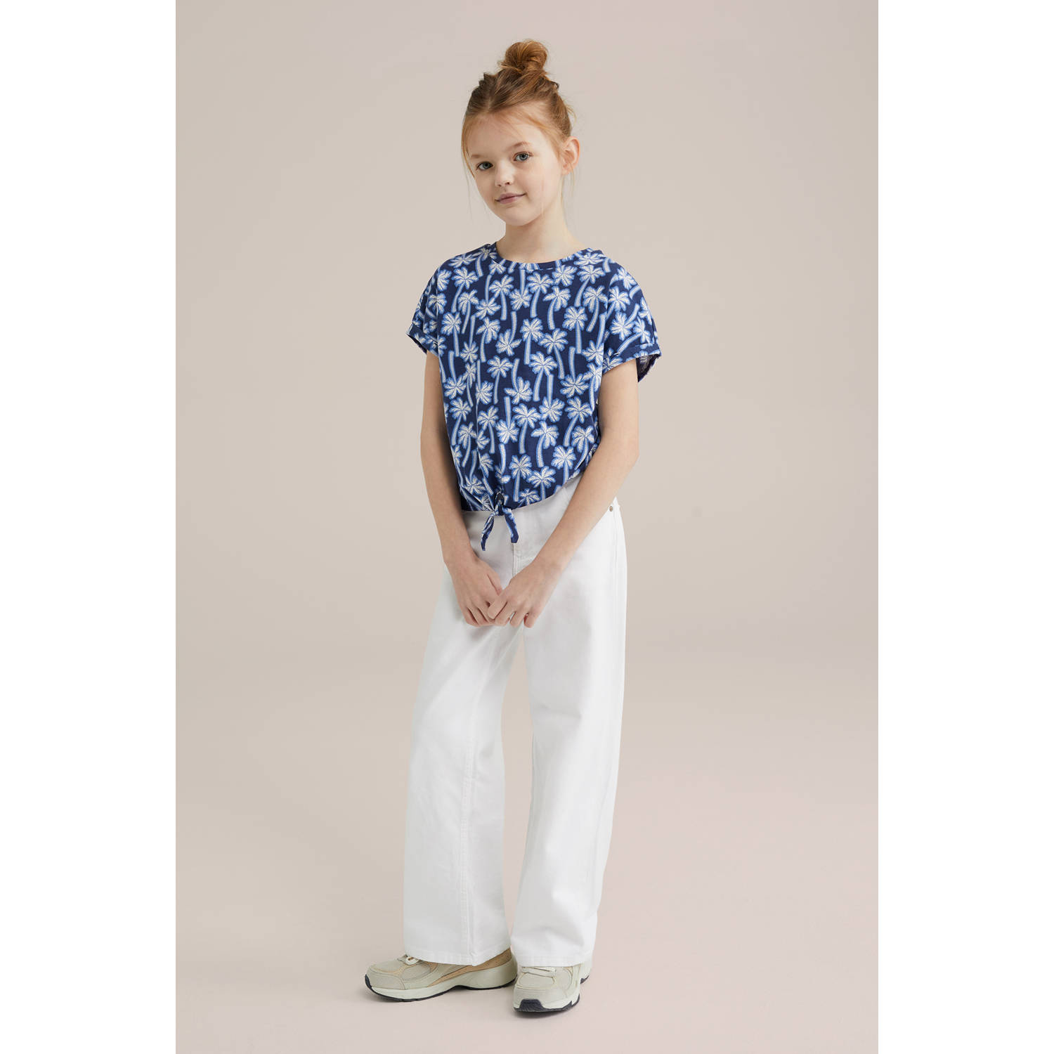 WE Fashion T-shirt donkerblauw