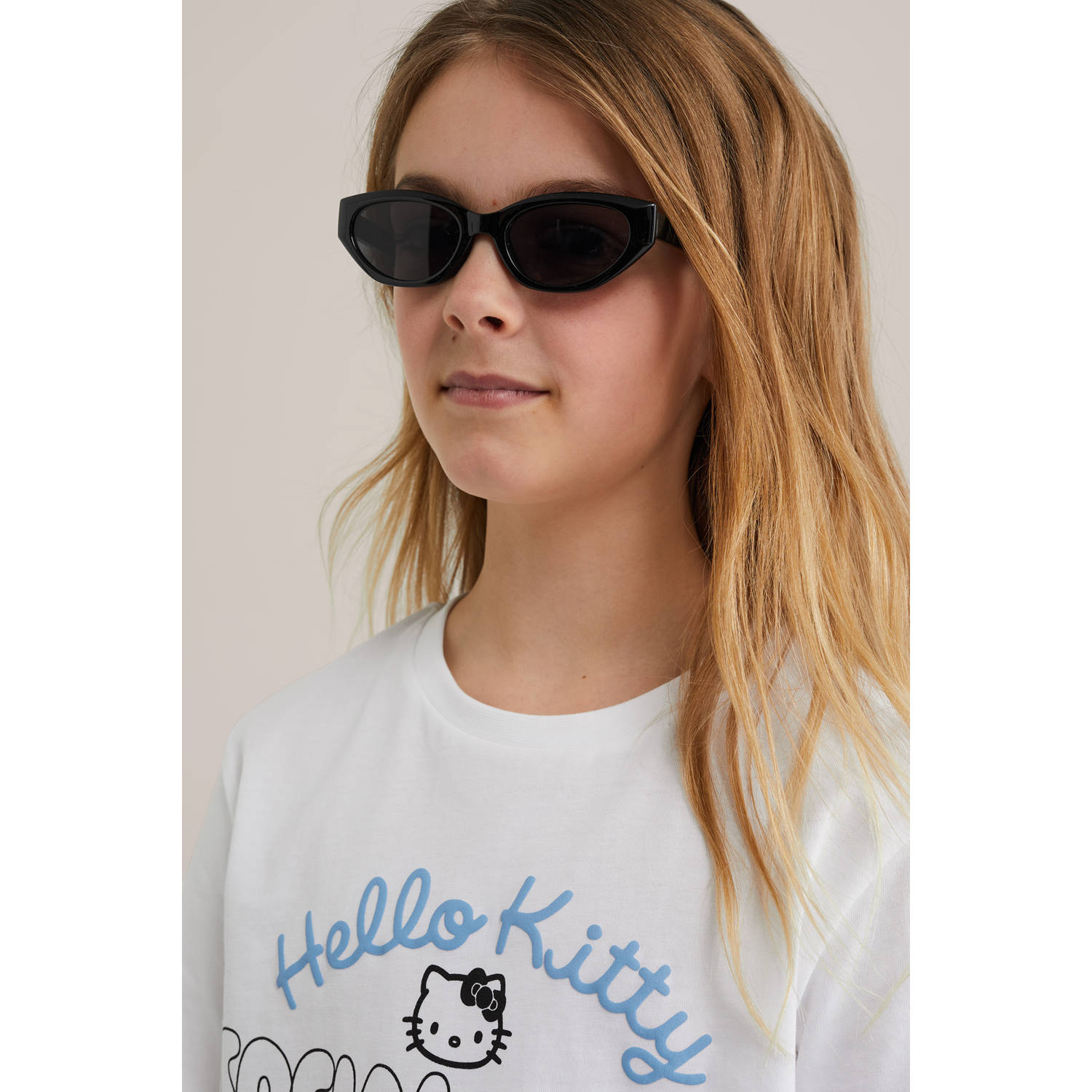 WE Fashion Hello Kitty T-shirt wit