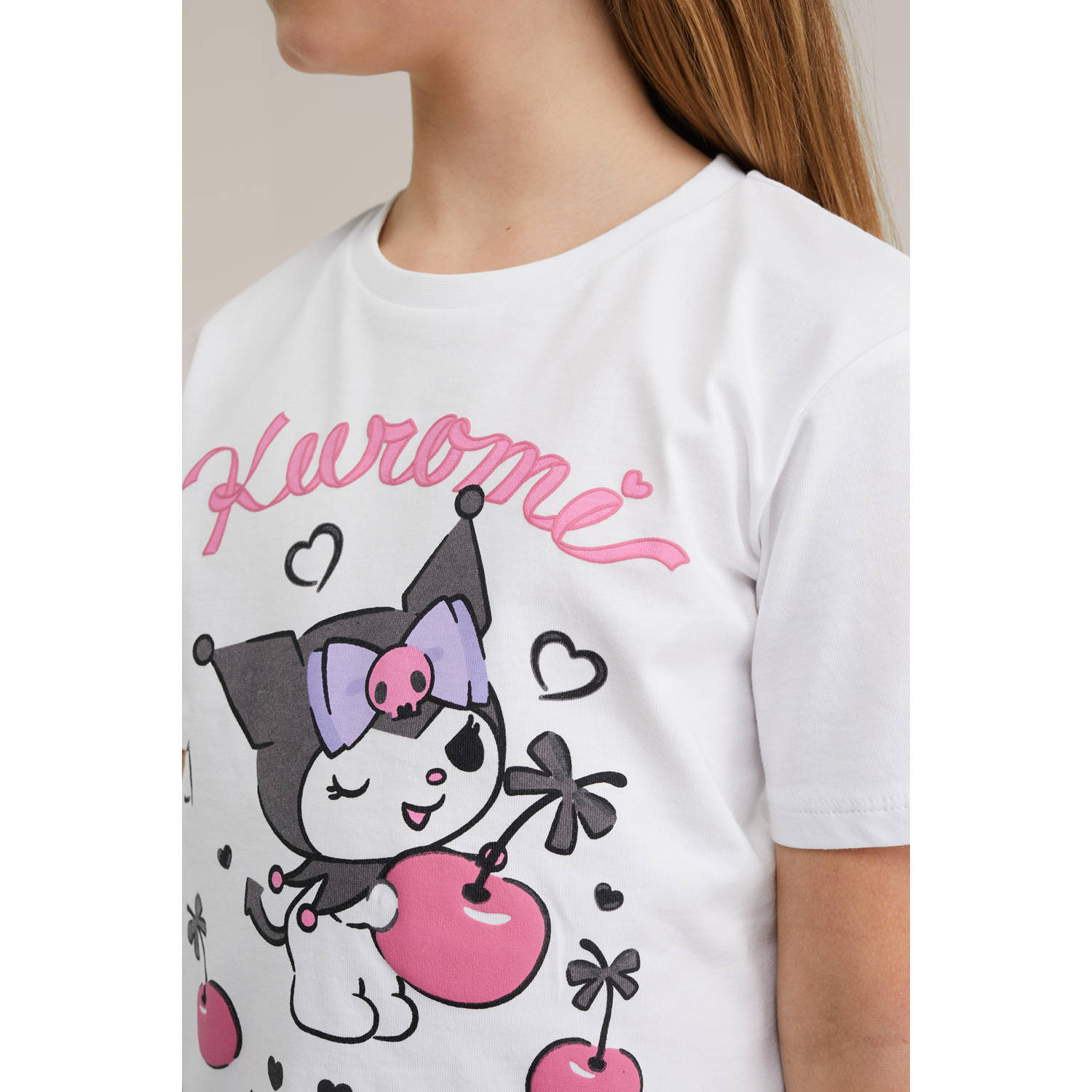 WE Fashion Hello Kitty T-shirt wit