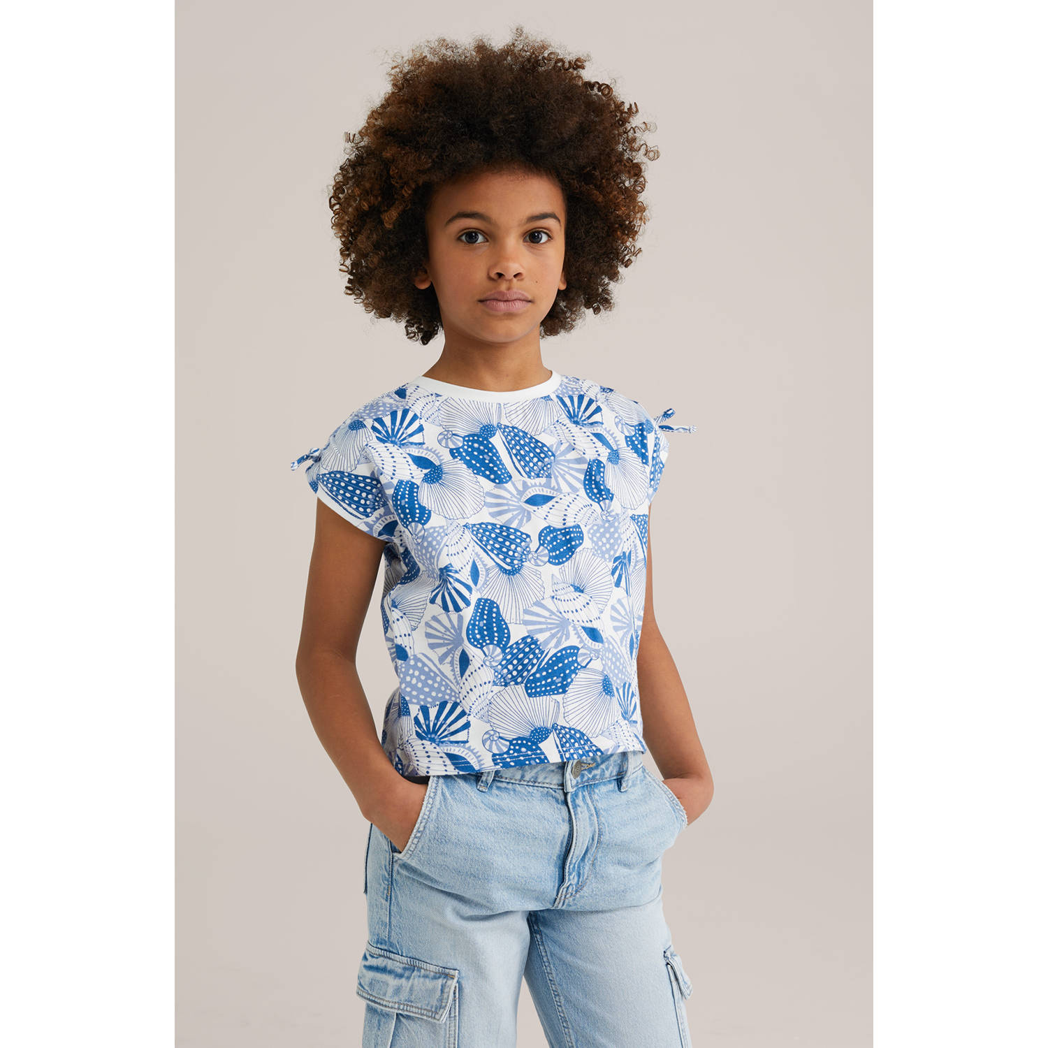 WE Fashion T-shirt blauw