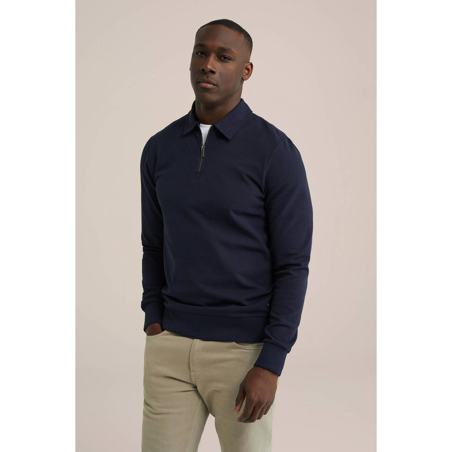 WE Fashion sweater donkerblauw
