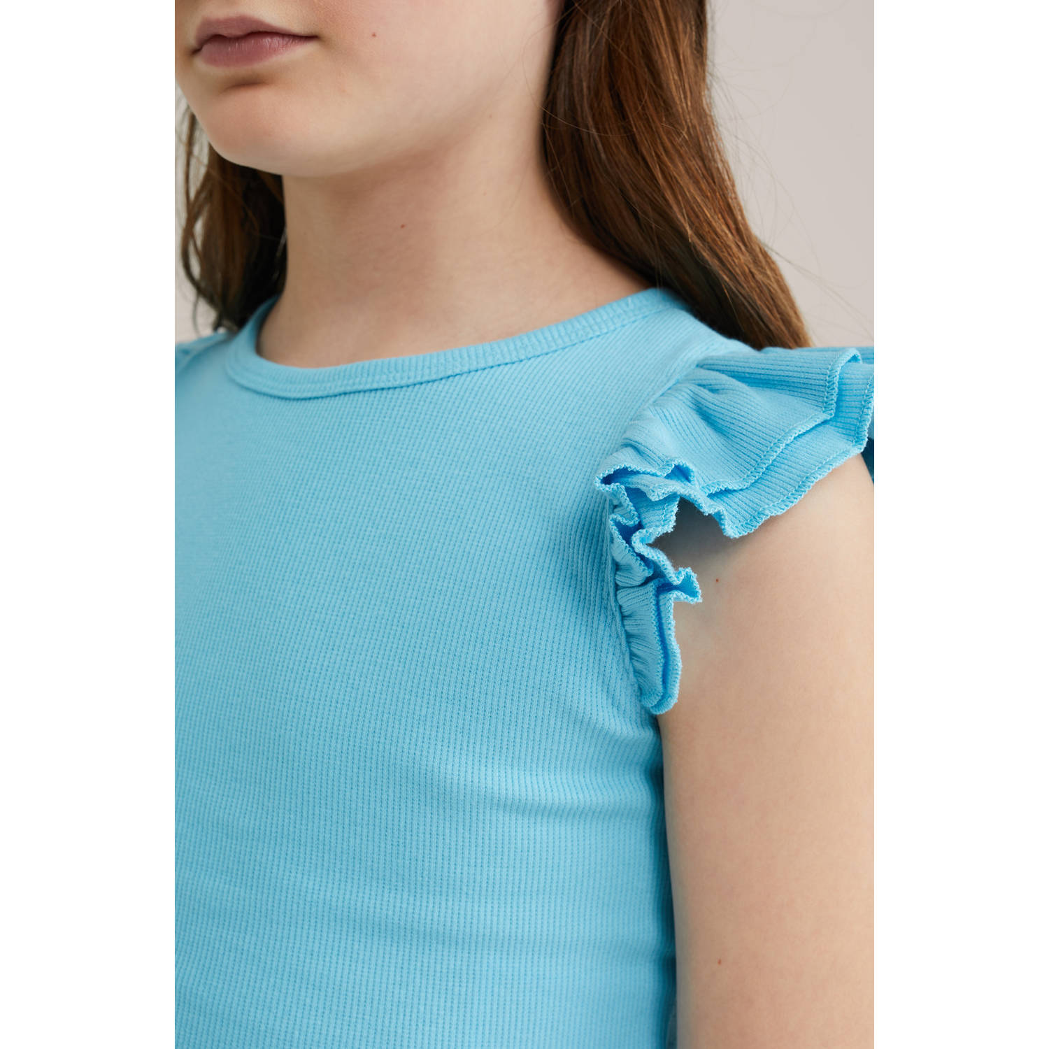 WE Fashion T-shirt lichtblauw