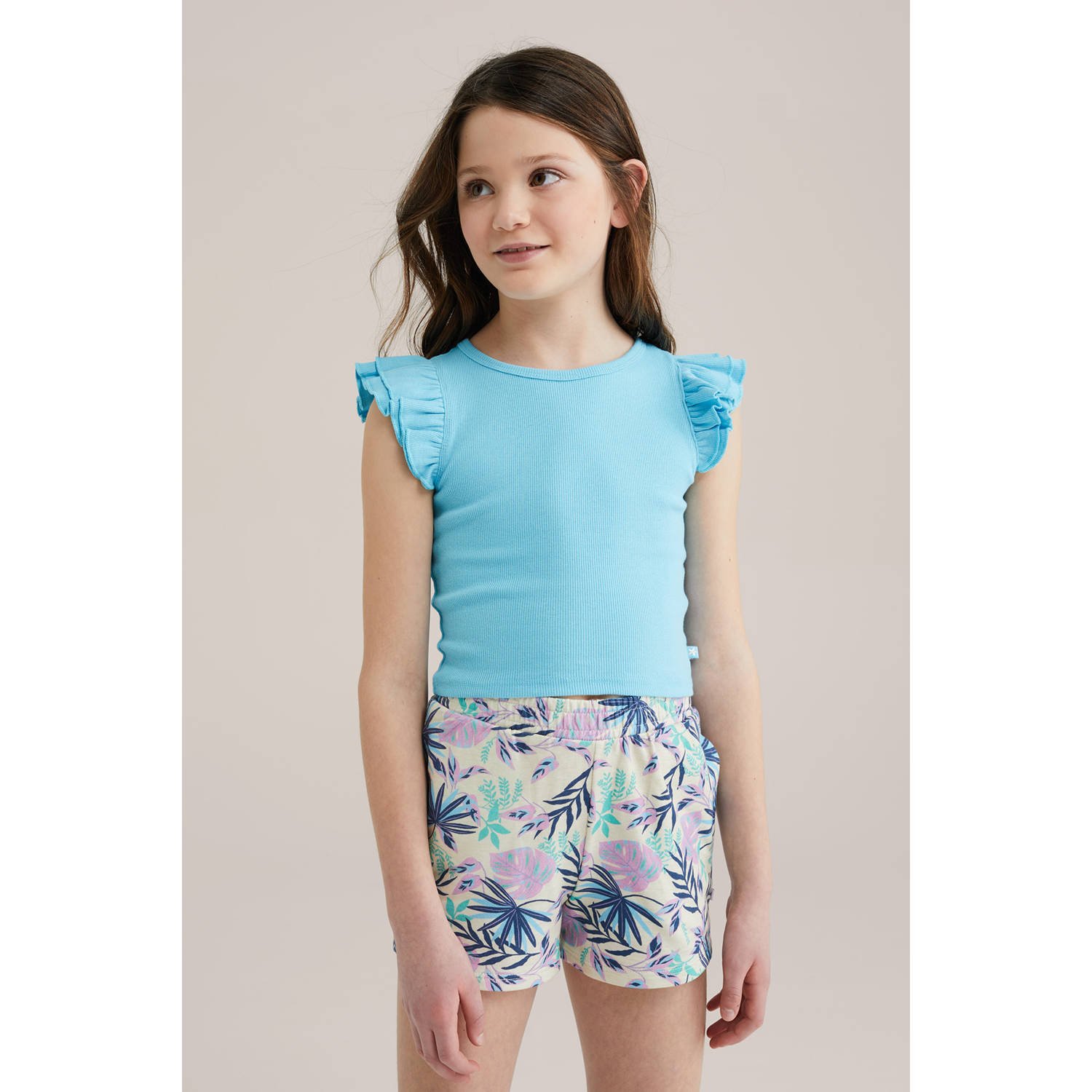 WE Fashion T-shirt lichtblauw