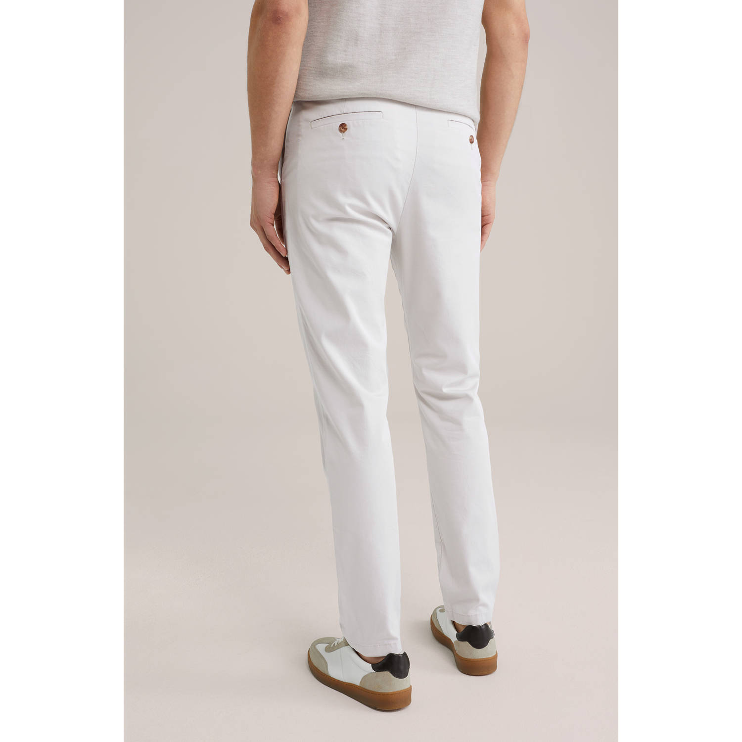 WE Fashion tapered fit chino linen