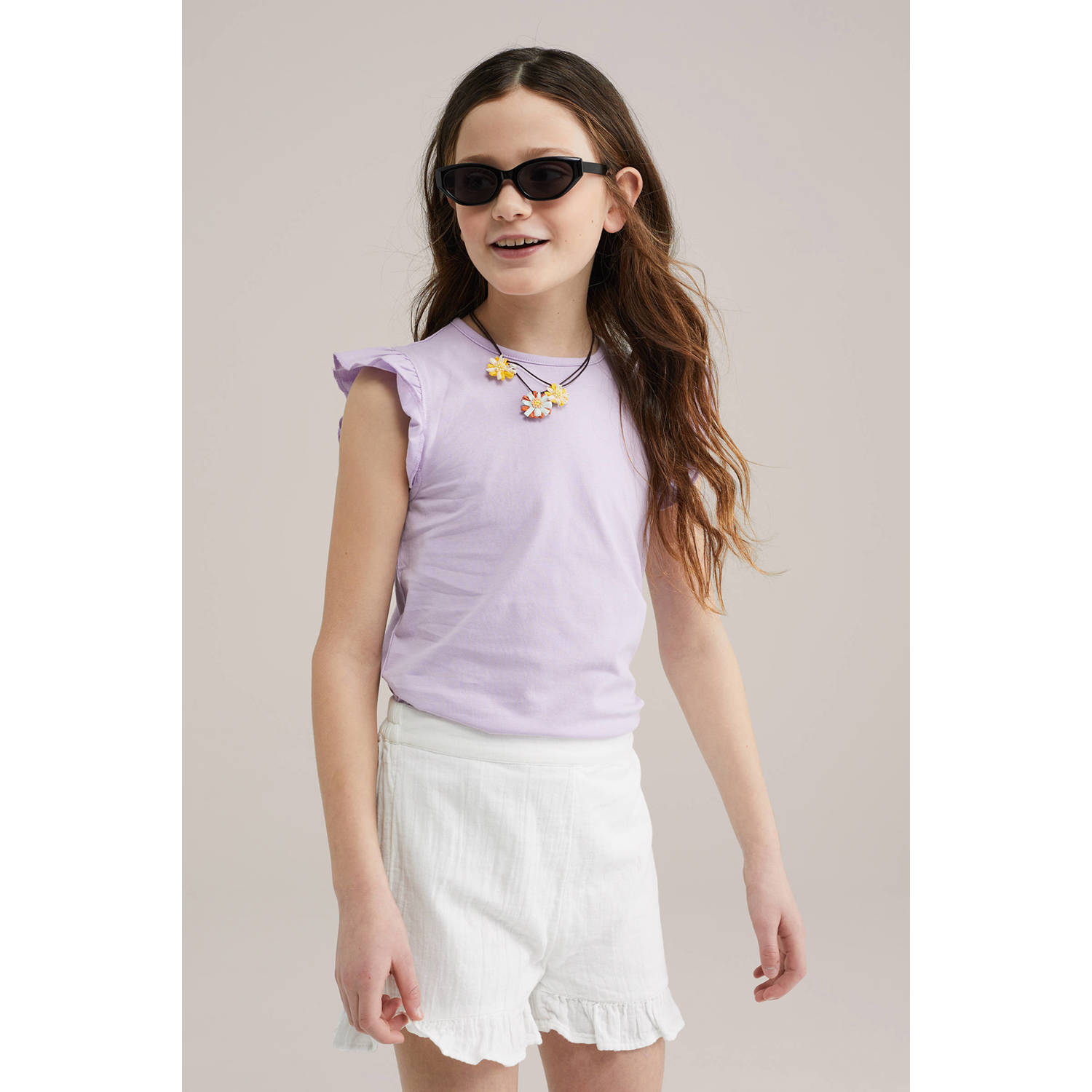 WE Fashion mouwloze top lila