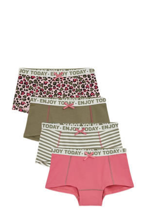 hipsters - set van 4 groen/roze