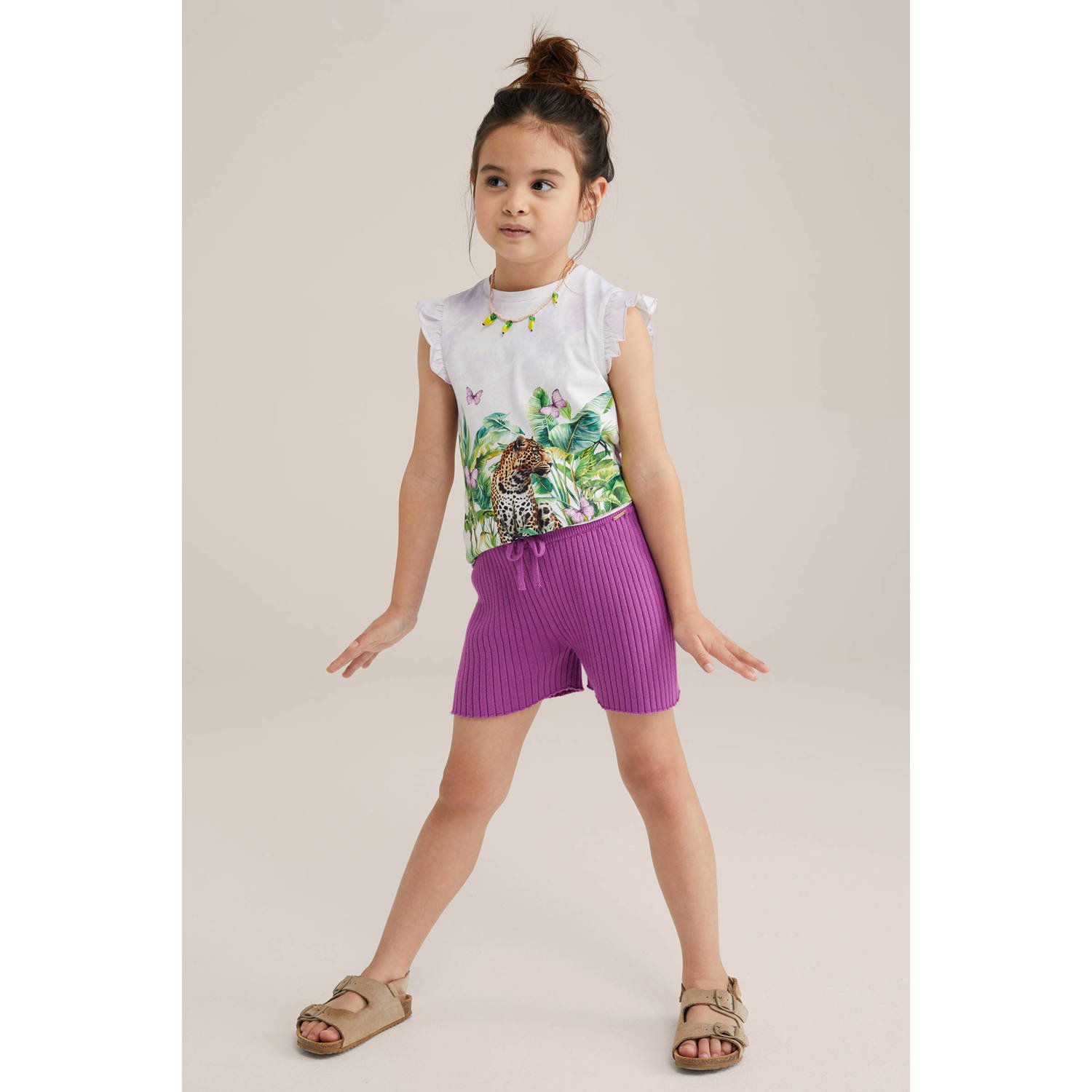 WE Fashion mouwloze top lila