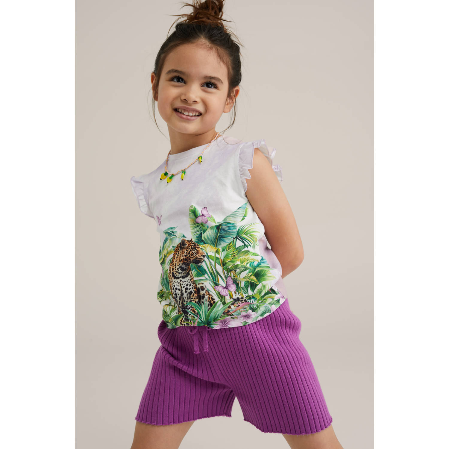 WE Fashion mouwloze top lila