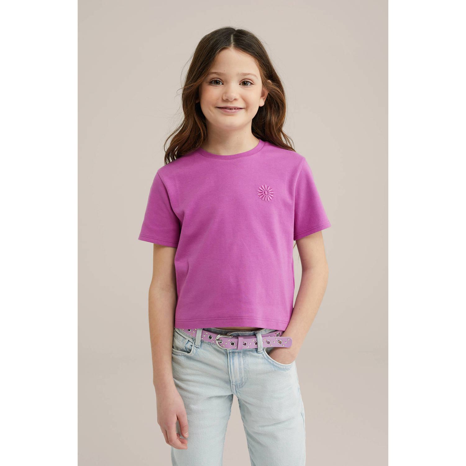 WE Fashion T-shirt paars