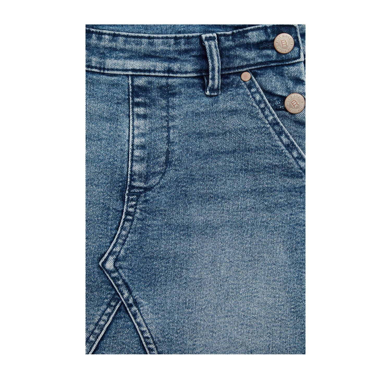 WE Fashion Blue Ridge spijkerjurk medium blue denim