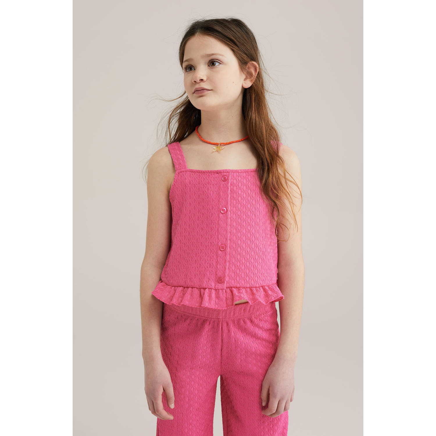 WE Fashion mouwloze top roze
