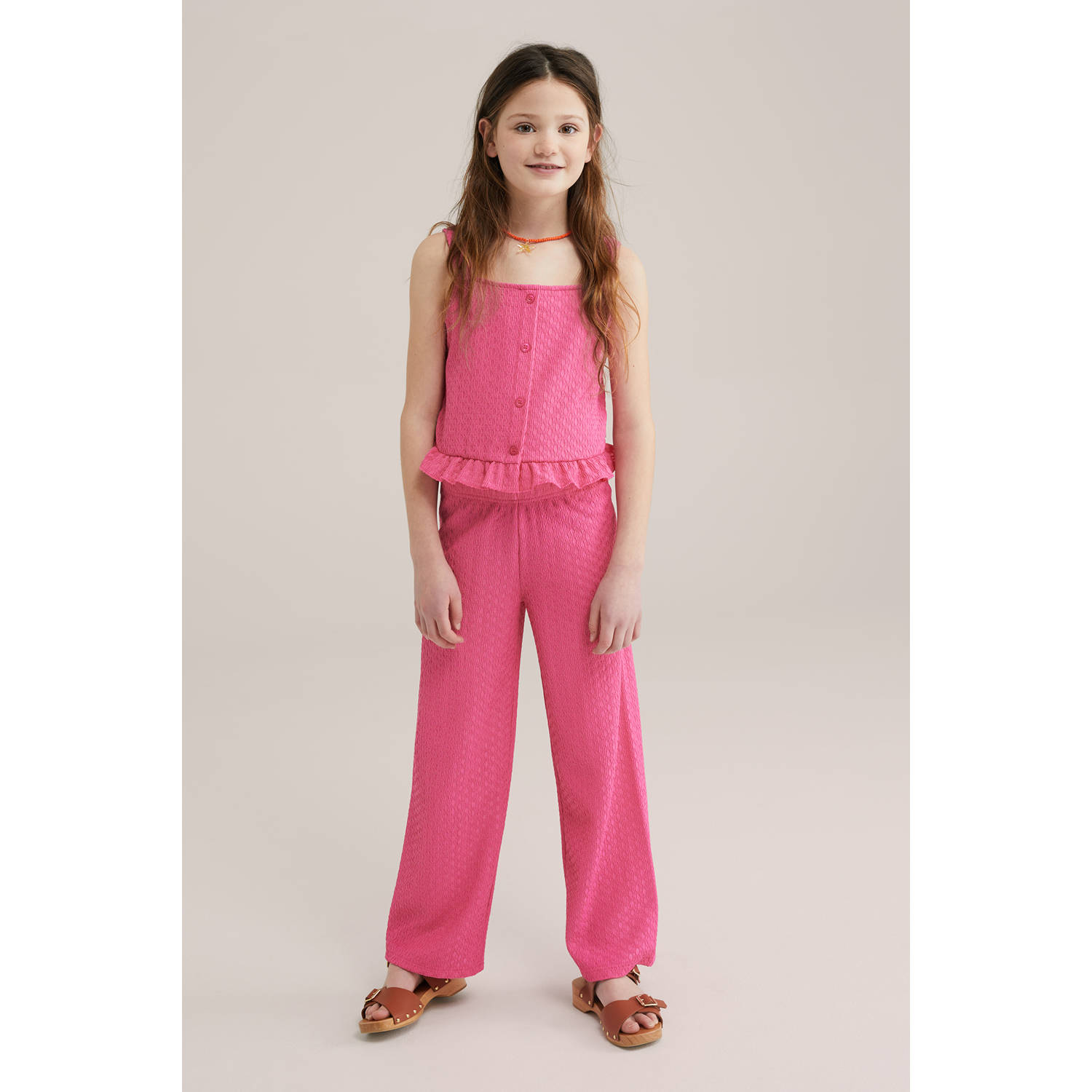 WE Fashion mouwloze top roze