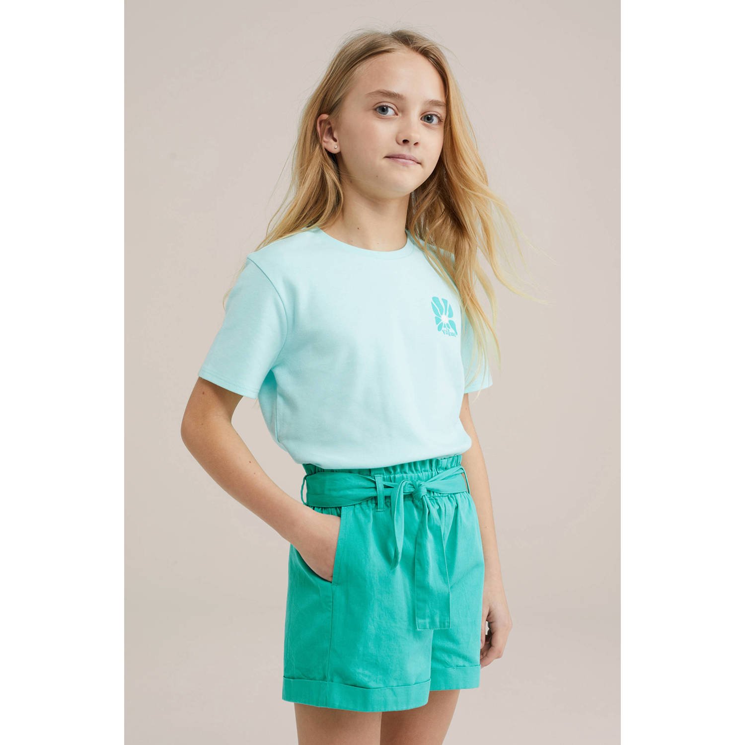WE Fashion T-shirt lichtblauw