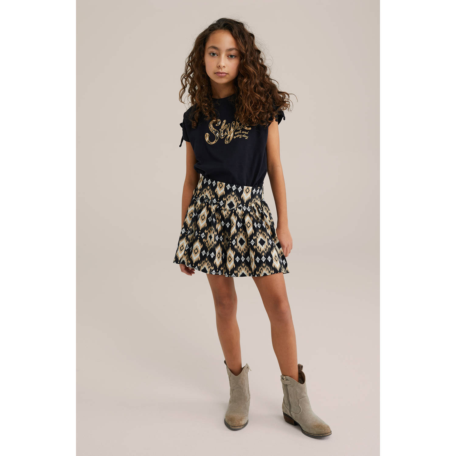 WE Fashion casual short zwart