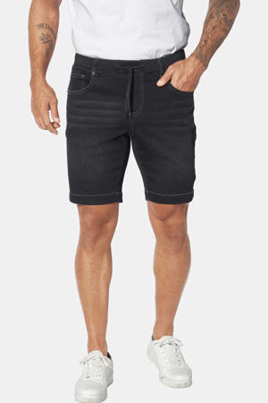 loose denim short GULLBRAND Plus Size zwart