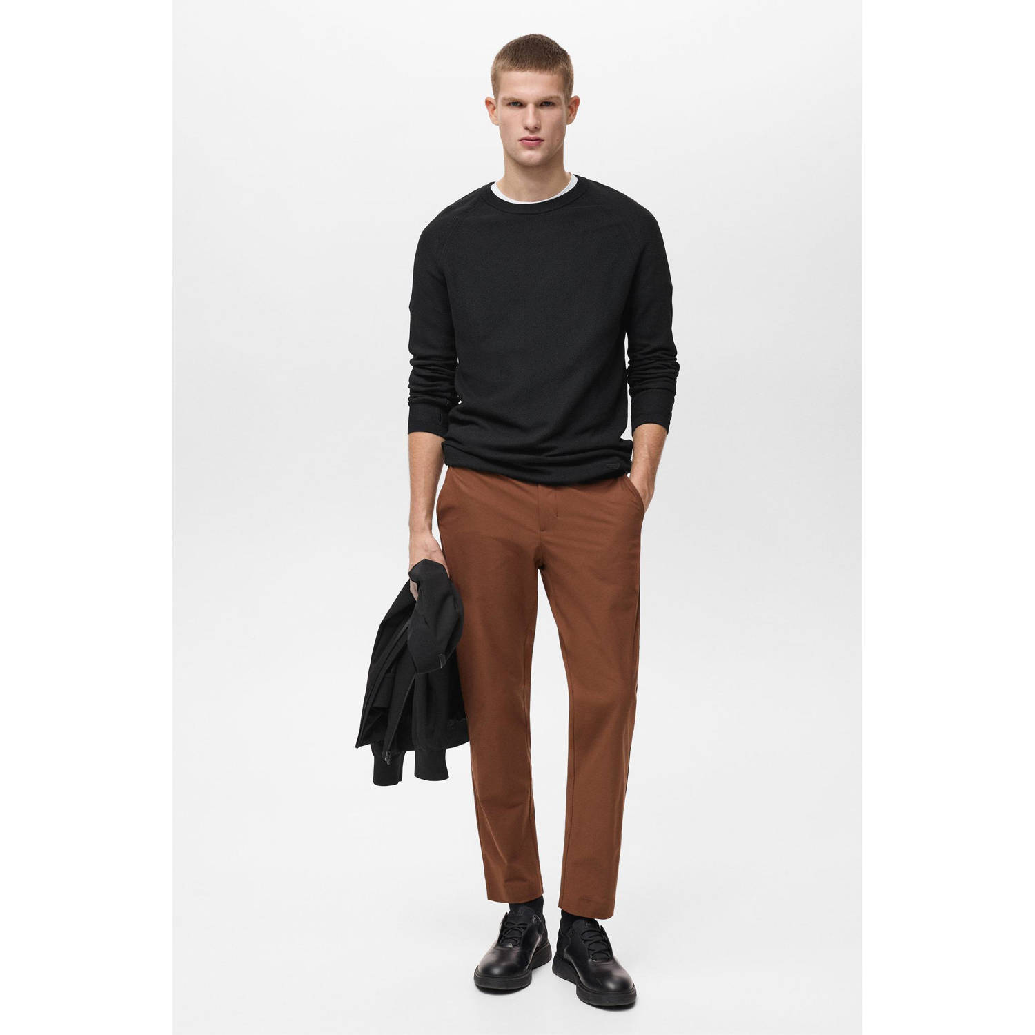 Mango Man pullover zwart