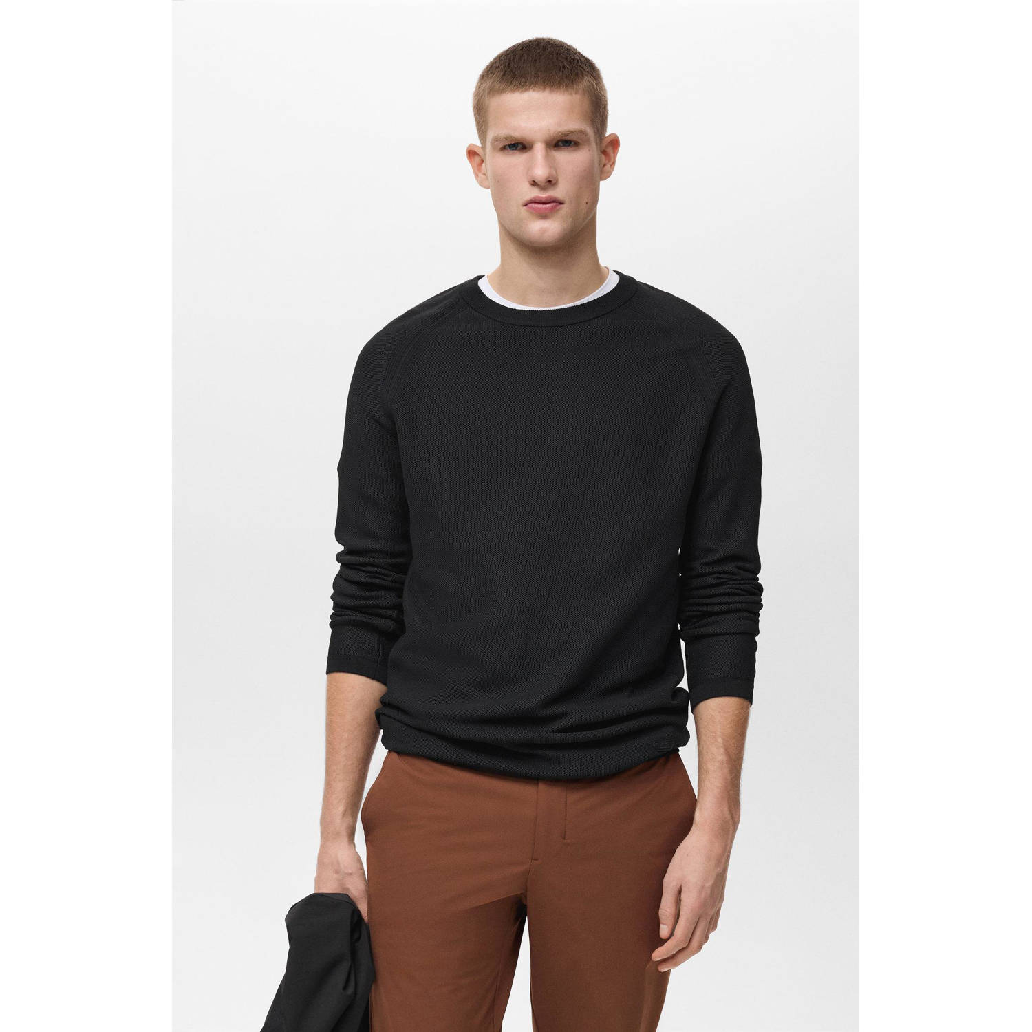 Mango Man pullover zwart