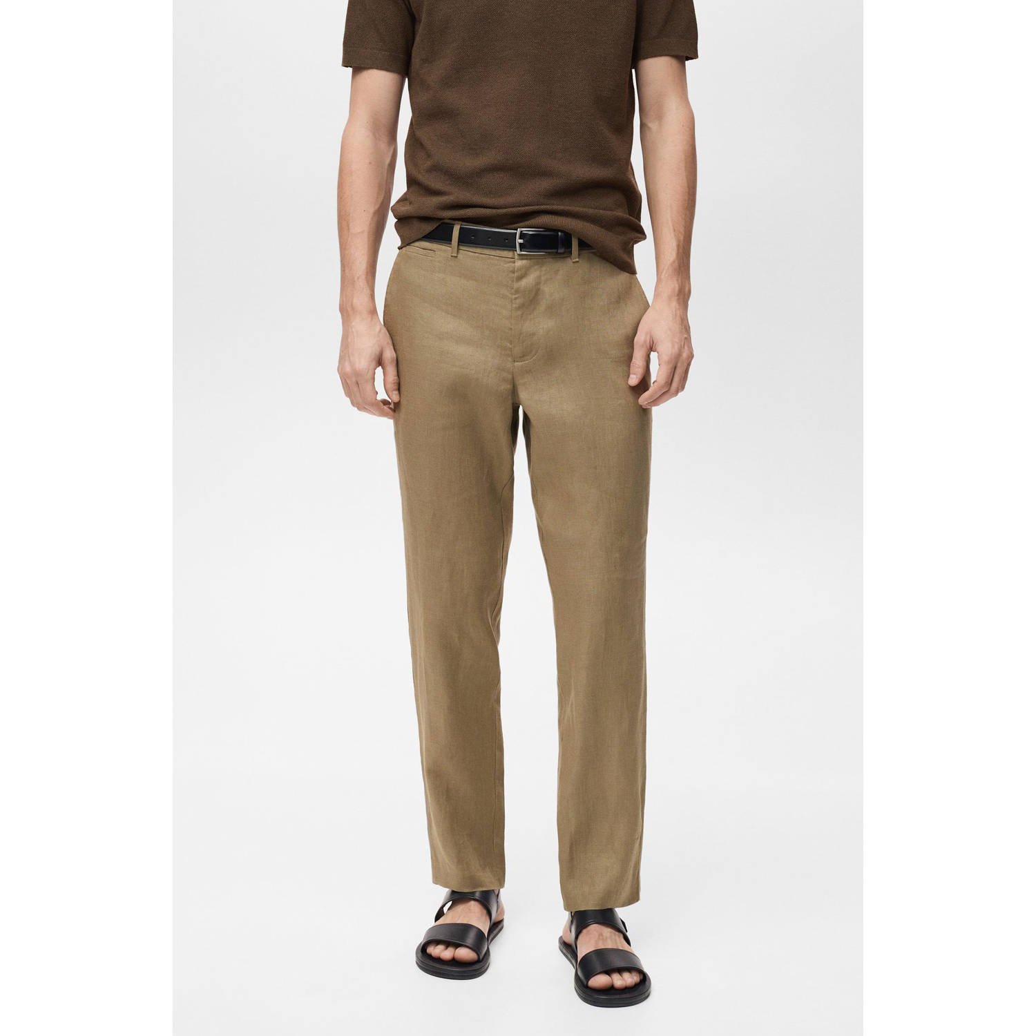 Mango Man slim pantalon kaki