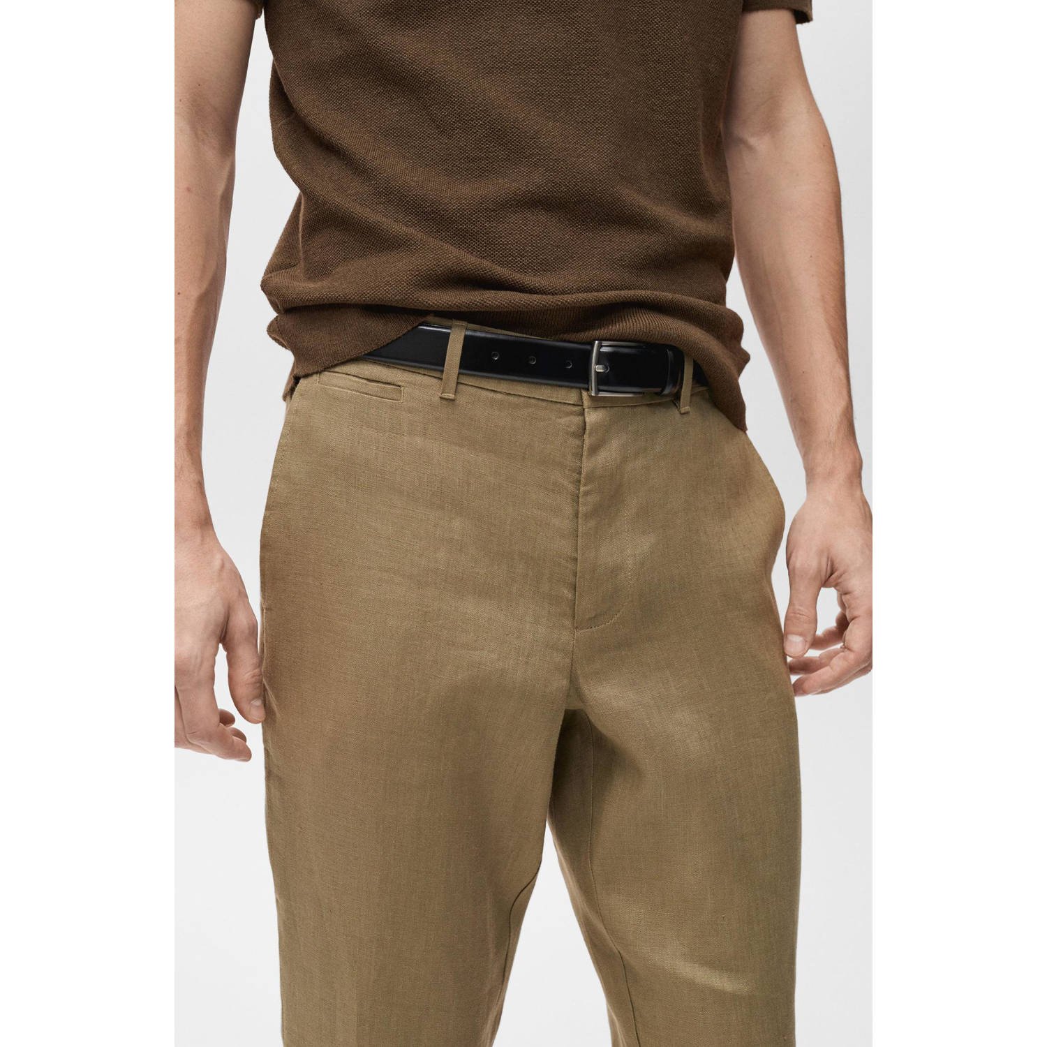 Mango Man slim pantalon kaki