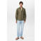 Mango Man linnen casual overhemd kaki