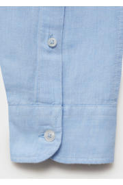 thumbnail: Mango Man linnen casual overhemd lichtblauw