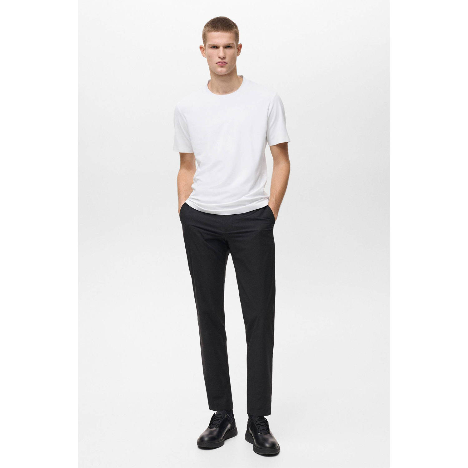 Mango Man T-shirt wit