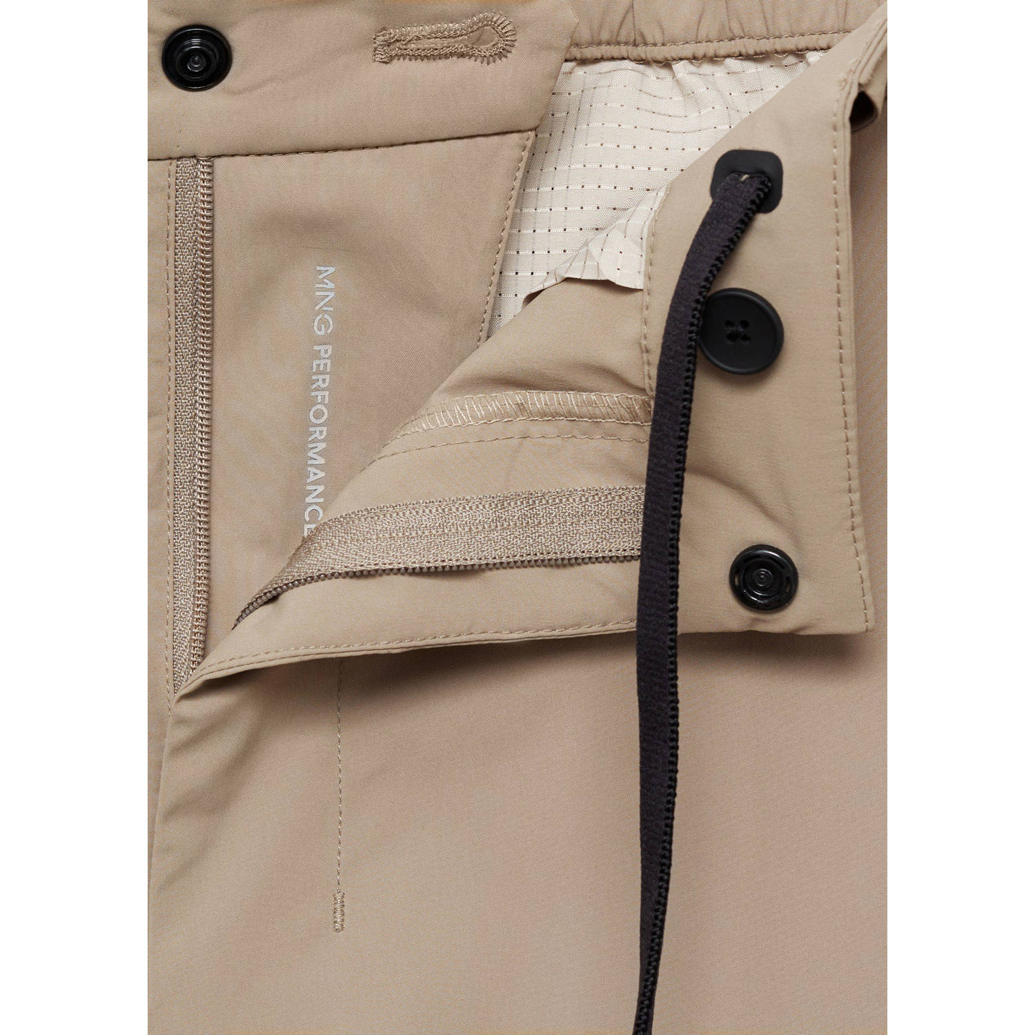 Mango Man slim cargo broek beige