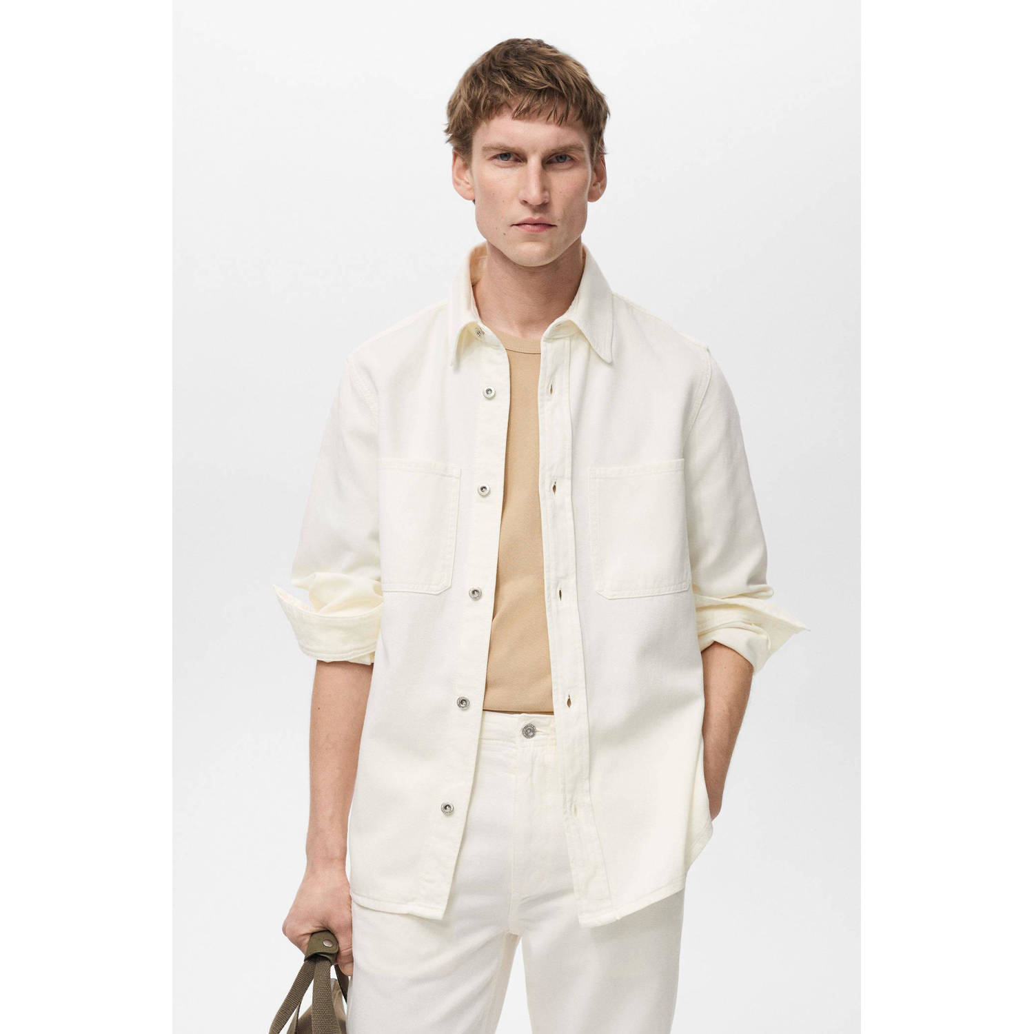 Mango Man overshirt ecru