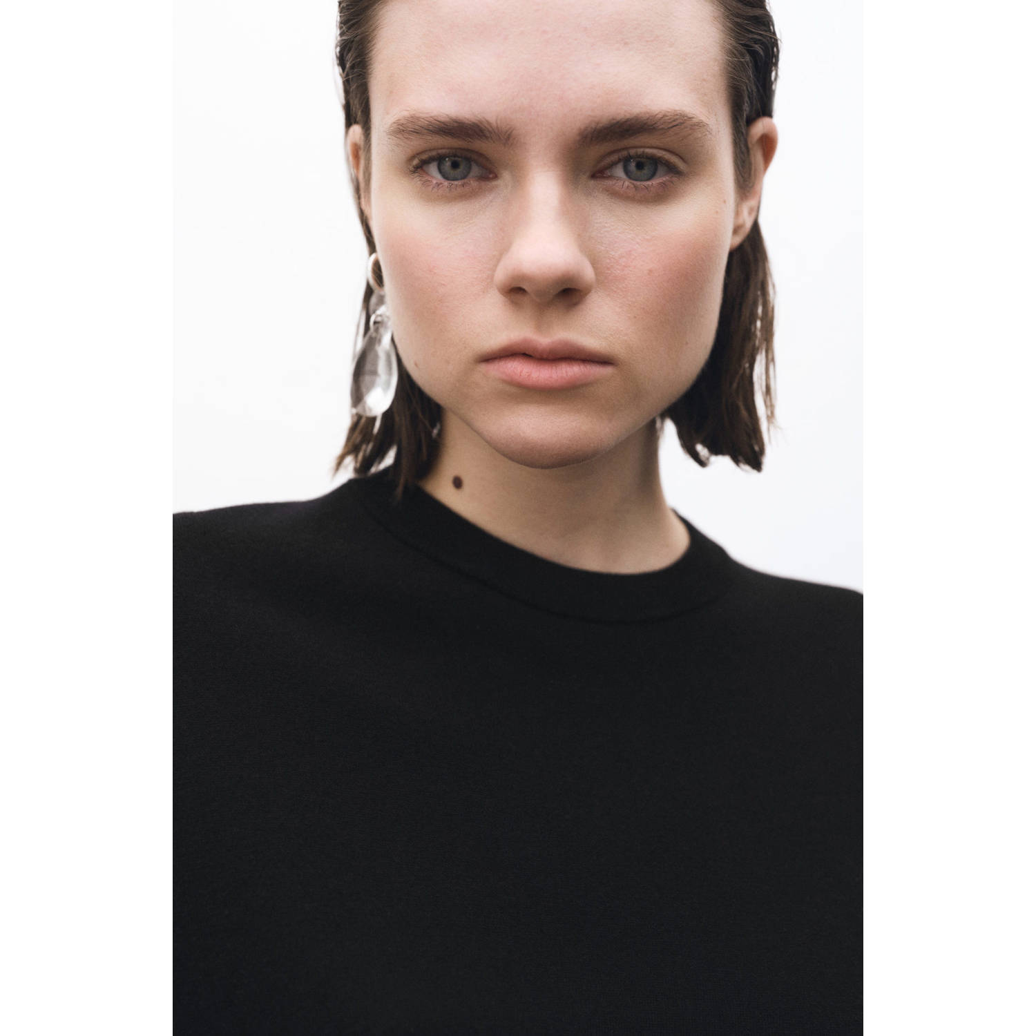 Mango pullover zwart