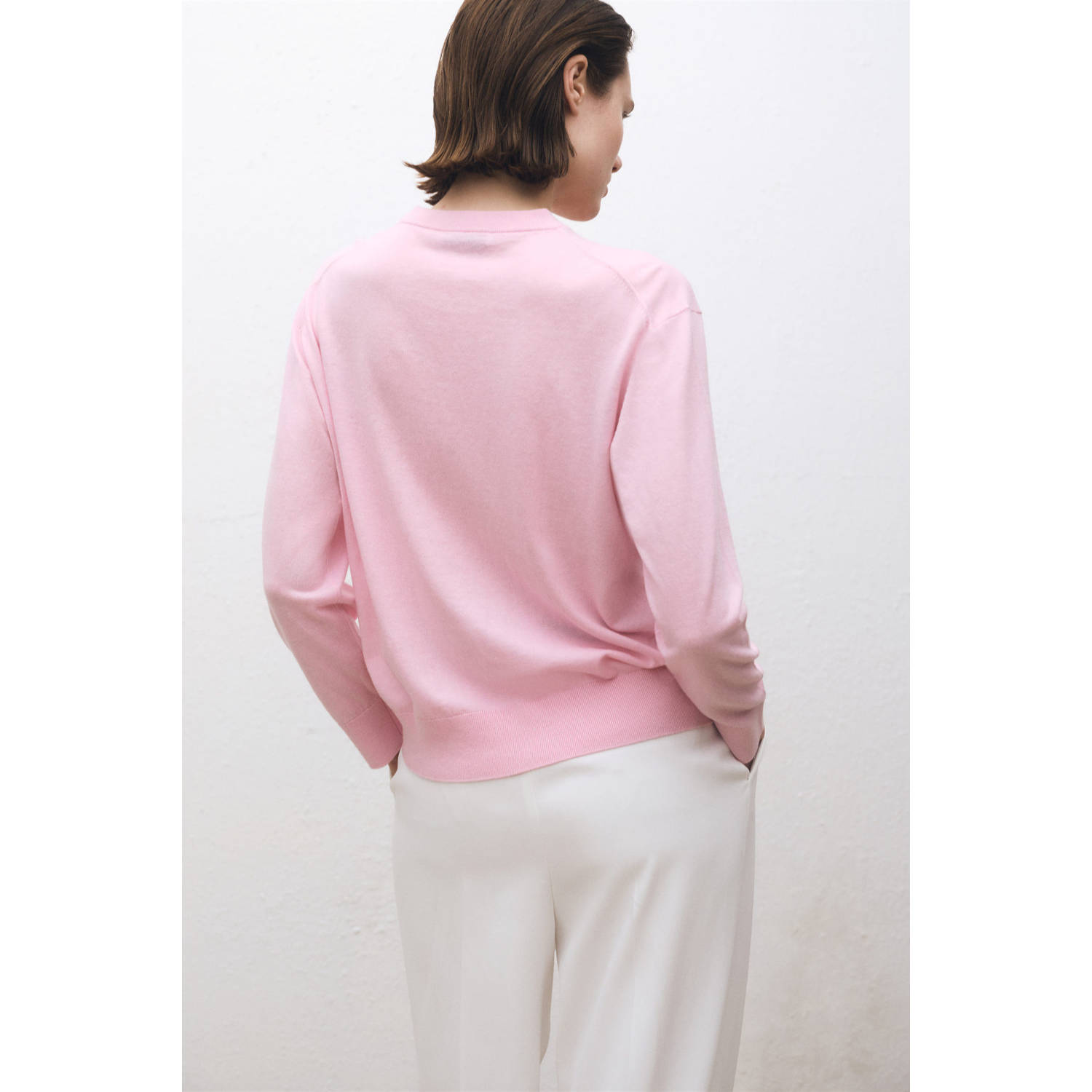 Mango pullover roze