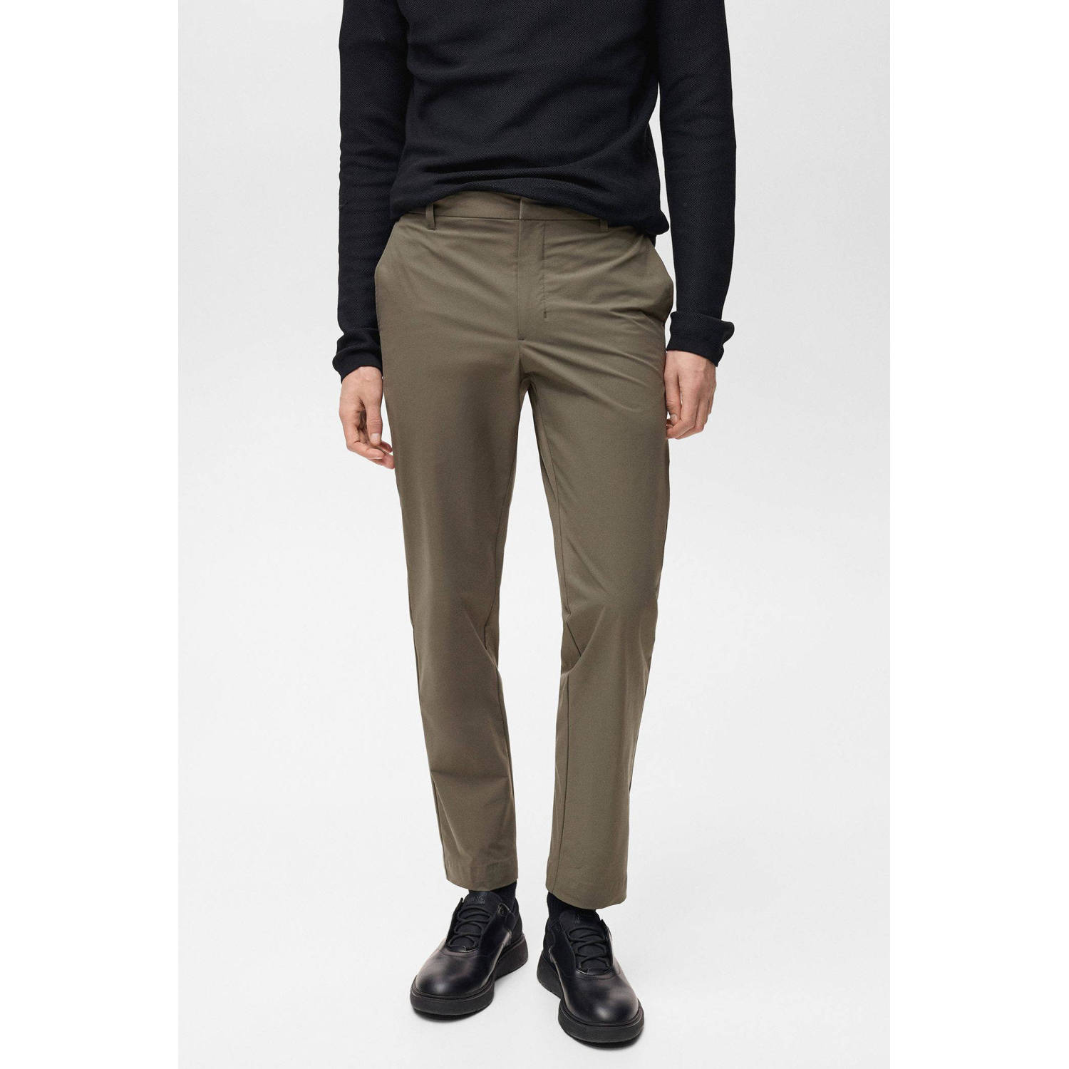 Mango Man slim chino donkergroen