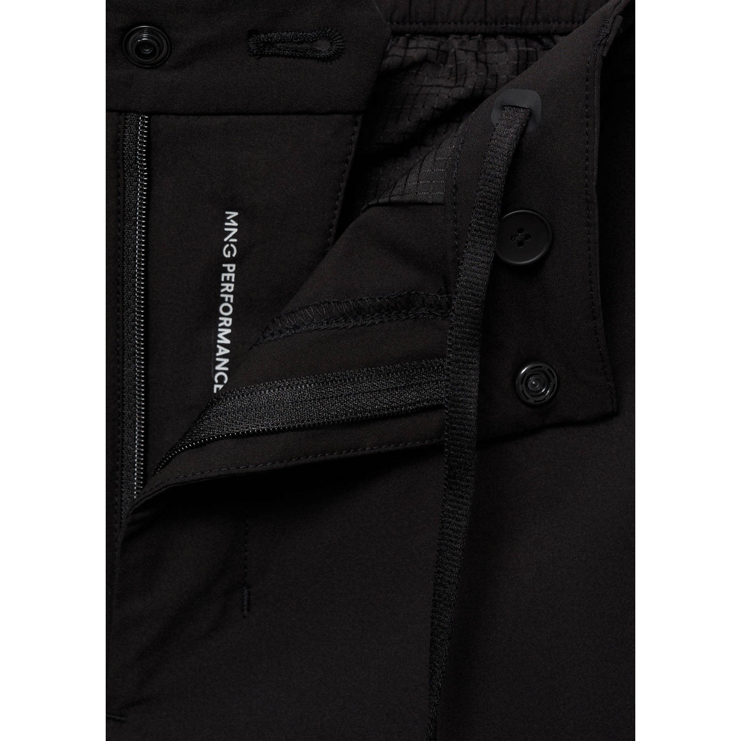Mango Man slim chino zwart