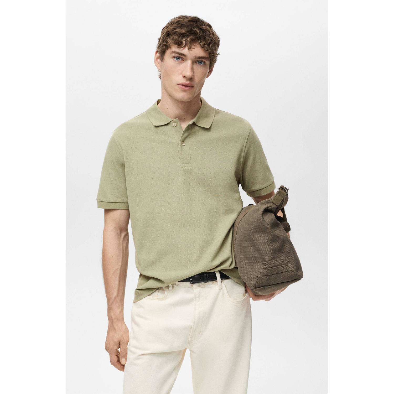 Mango Man polo groen