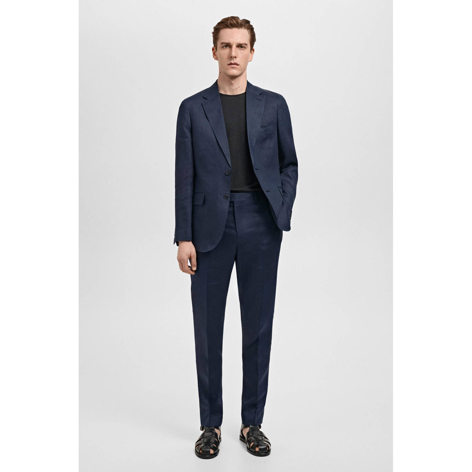 Mango Man colbert donkerblauw