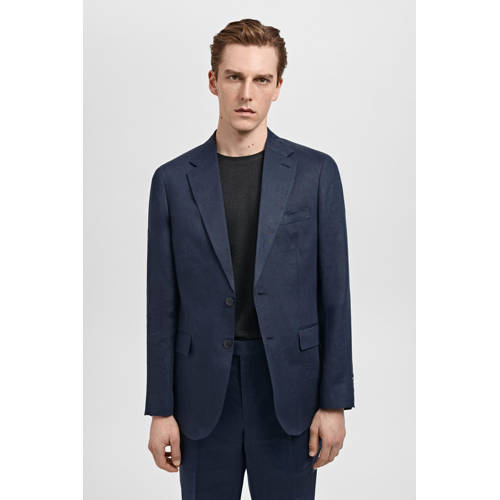 Mango Man colbert donkerblauw afbeelding