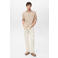Mango Man linnen casual overhemd beige