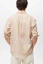thumbnail: Mango Man linnen casual overhemd beige