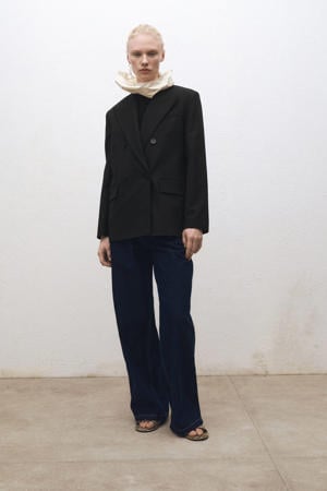 regular blazer zwart