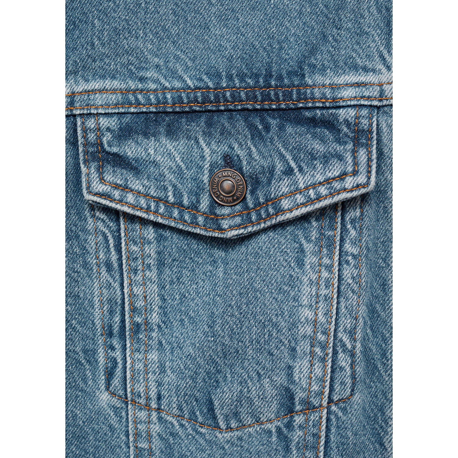 Mango Man spijkerjas blauw