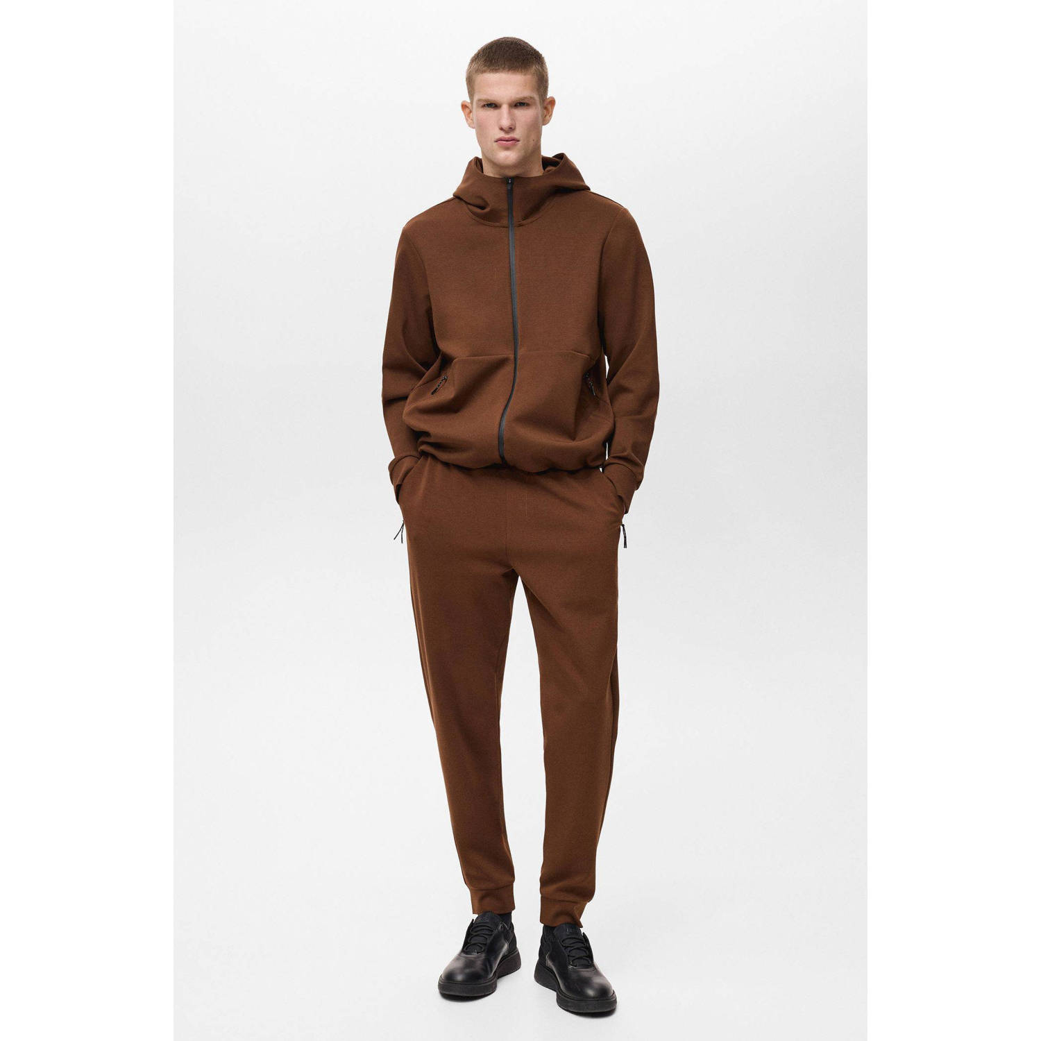 Mango Man sweatvest donker oranje