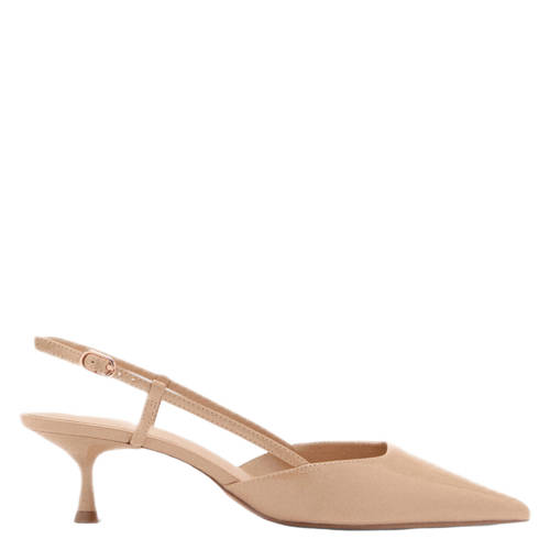 Mango slingback pumps beigeroze afbeelding