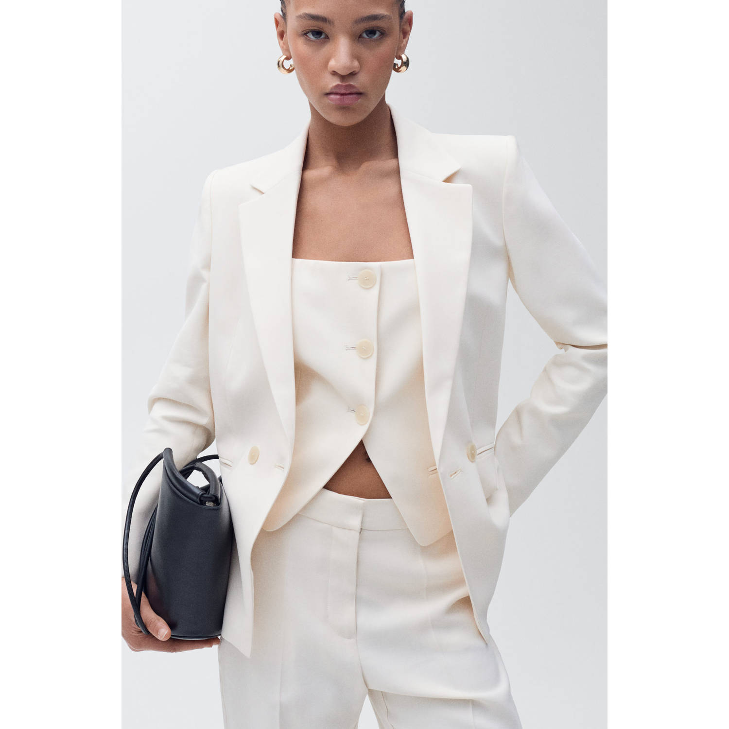 Mango gilet ecru