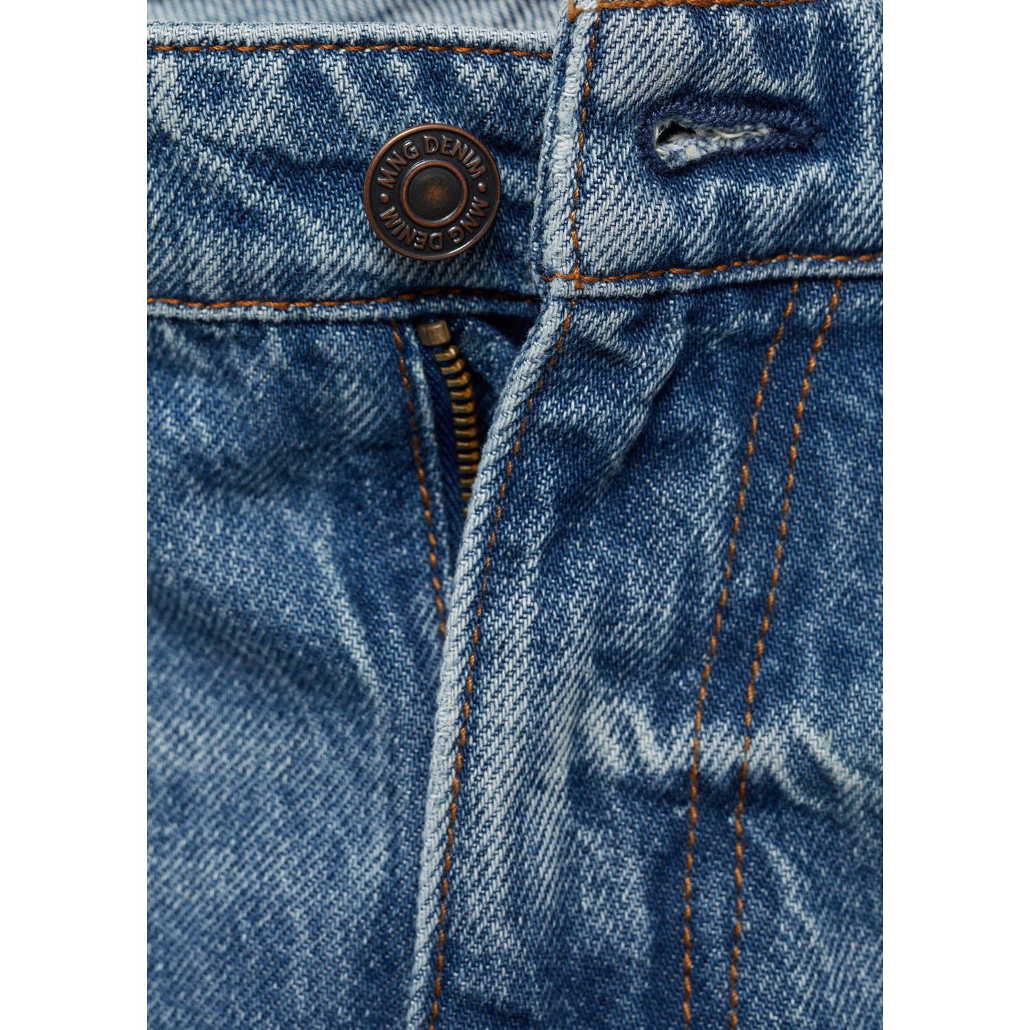 Mango Man regular fit jeans changeant blauw