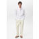 Mango Man linnen casual overhemd wit