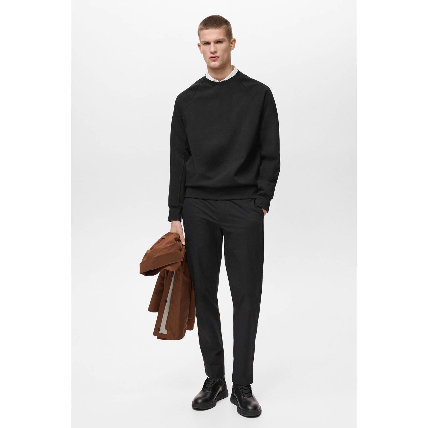 Mango Man sweater zwart